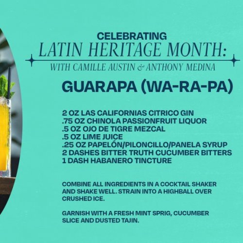 Celebrating Latin Heritage Month:”ven, Te Invito Un Trago” 