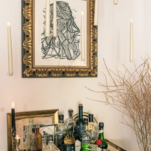 Halloween Bar Cart