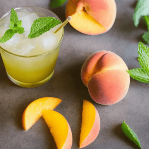 Whiskey Peach Smash