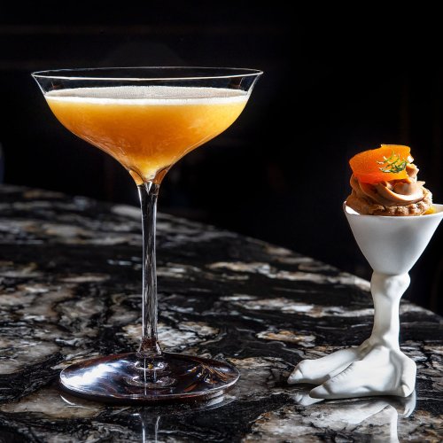 Pickled Onion, Celery Stick Or… Foie Gras Tartlet?