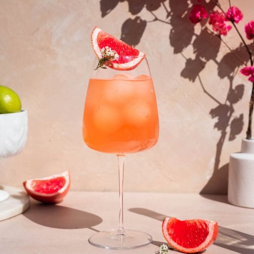 Rosé And Mezcal Spritz