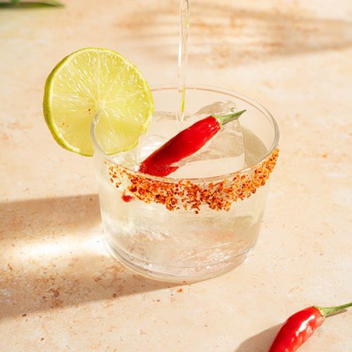 Clarified Spicy Margarita