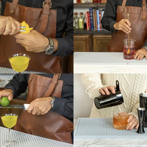 Upgrade Your Home Bar With New White Kitchen Tools, A Black Barware Set, & More!
